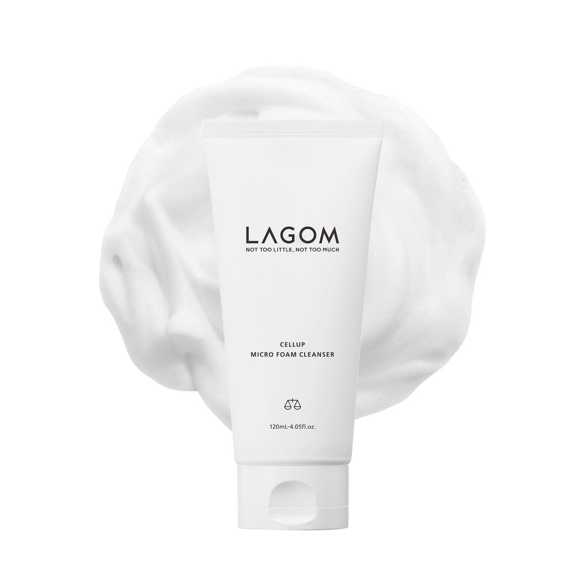 LAGOM Cellup Micro Foam Cleanser – Hydrating Deep Cleansing Face Wash with Dense Micro Bubbles, Korean Makeup Remover, 4.05 Fl Oz Avelisse