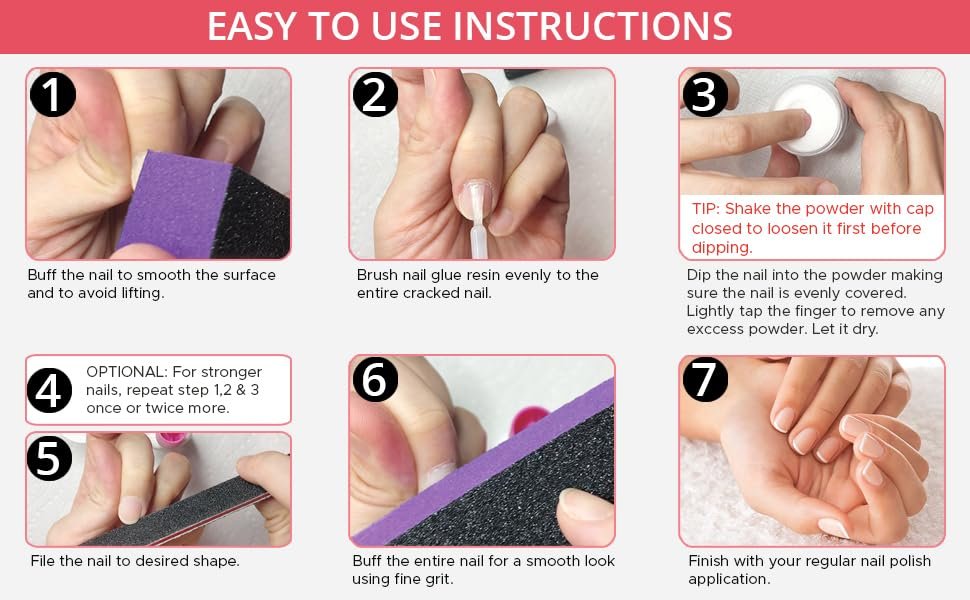 Professional Nail Repair Kit for Broken, Cracked, Split & Weak Nails – Easy Quick Fix Solution Avelisse