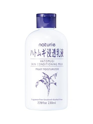 naturie Hatomugi Skin Conditioning Milk – Hydrating Face & Body Moisturizer with Hatomugi Extract Avelisse