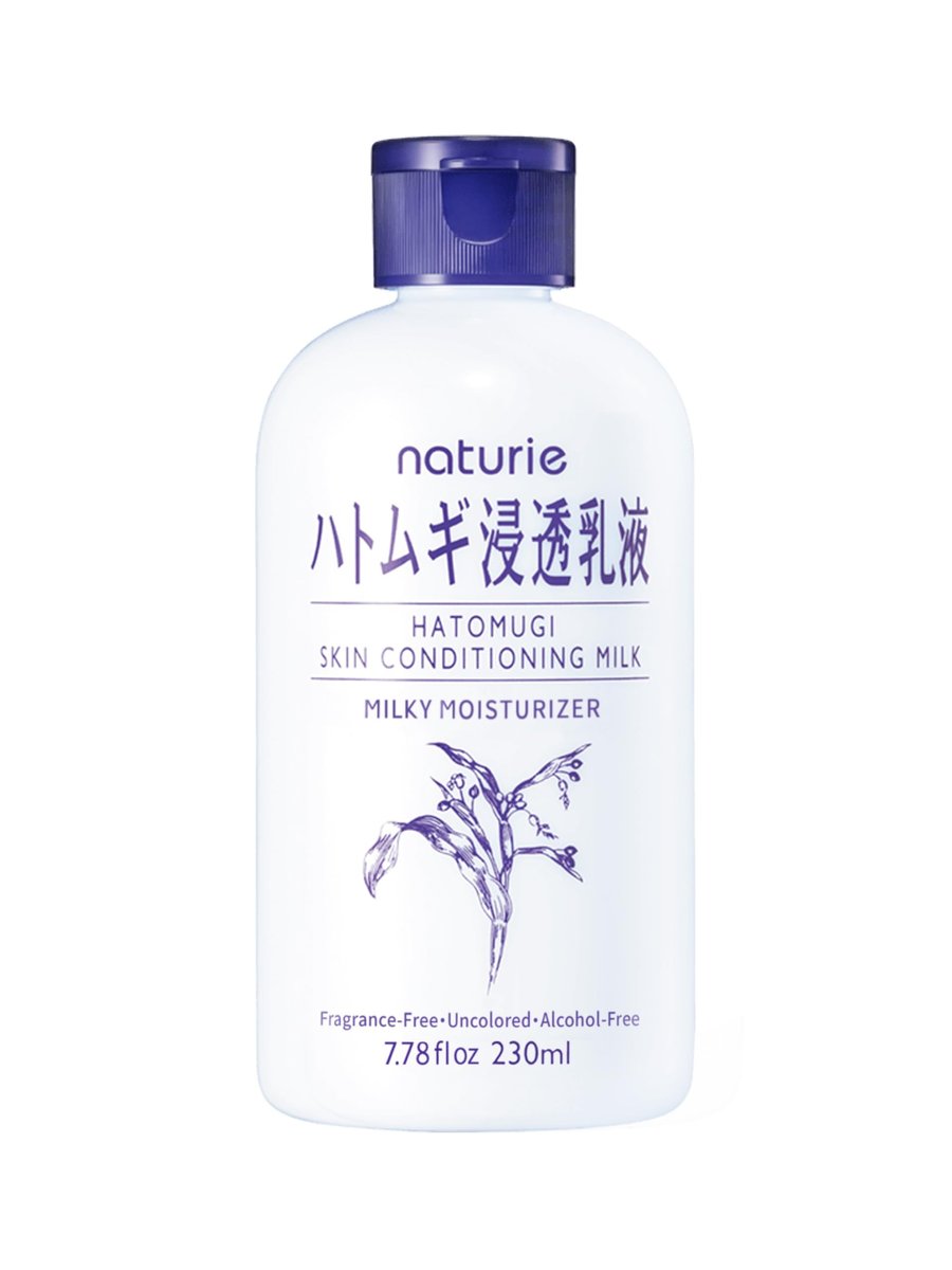 naturie Hatomugi Skin Conditioning Milk – Hydrating Face & Body Moisturizer with Hatomugi Extract Avelisse