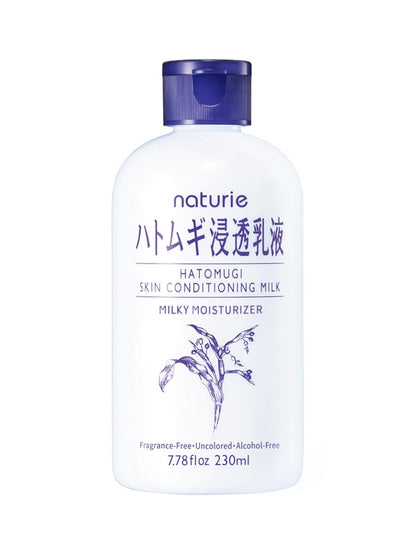 naturie Hatomugi Skin Conditioning Milk – Hydrating Face & Body Moisturizer with Hatomugi Extract Avelisse