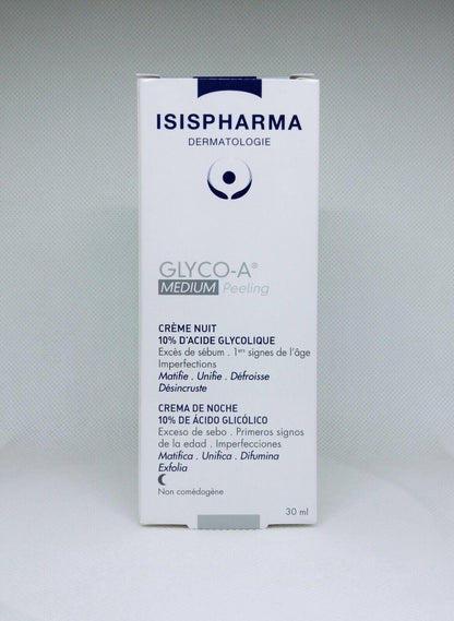 Isispharma Glyco-A Medium Peeling 30ml – Professional-Grade Glycolic Acid Face Peel for Smoother, Brighter Skin
