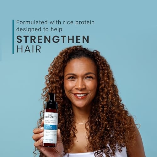 CURLSMITH Bouncy Strength Volume Foam – Light Hold Styling Foam for Curly & Wavy Hair (7.5 fl oz) Avelisse