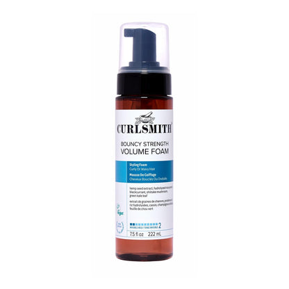 CURLSMITH Bouncy Strength Volume Foam – Light Hold Styling Foam for Curly & Wavy Hair (7.5 fl oz) Avelisse