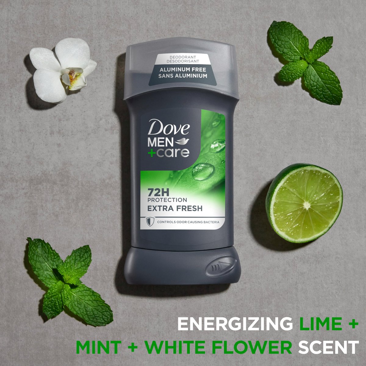 Dove Men+Care Extra Fresh Aluminum Free Deodorant Stick, 72-Hour Odor Protection, 3 oz (Pack of 4) Avelisse