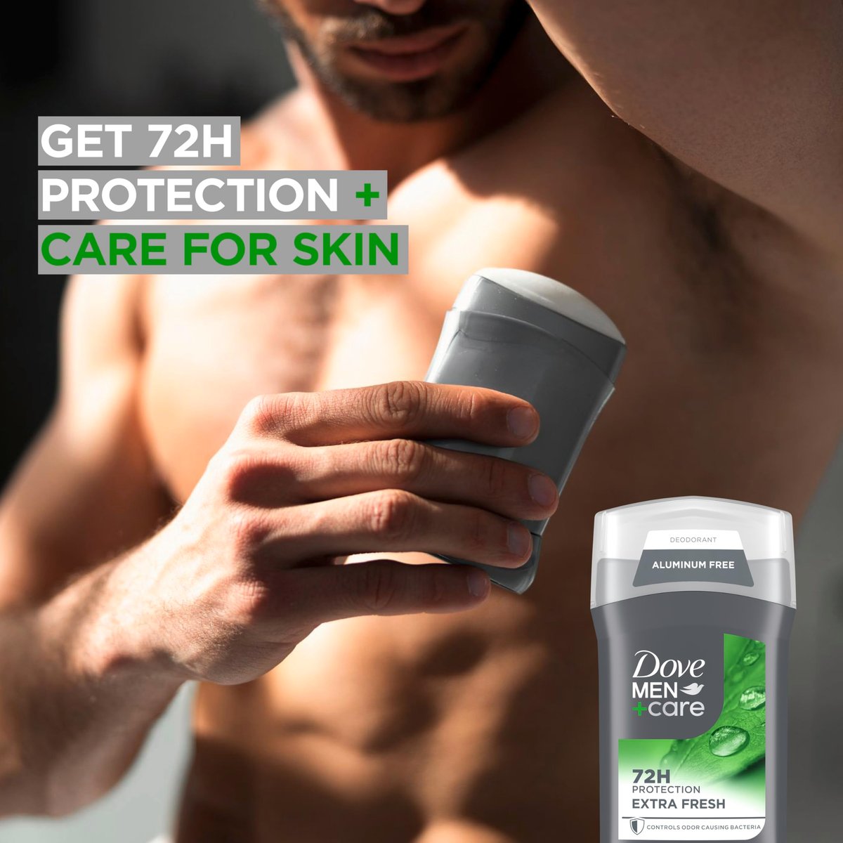 Dove Men+Care Extra Fresh Aluminum Free Deodorant Stick, 72-Hour Odor Protection, 3 oz (Pack of 4) Avelisse