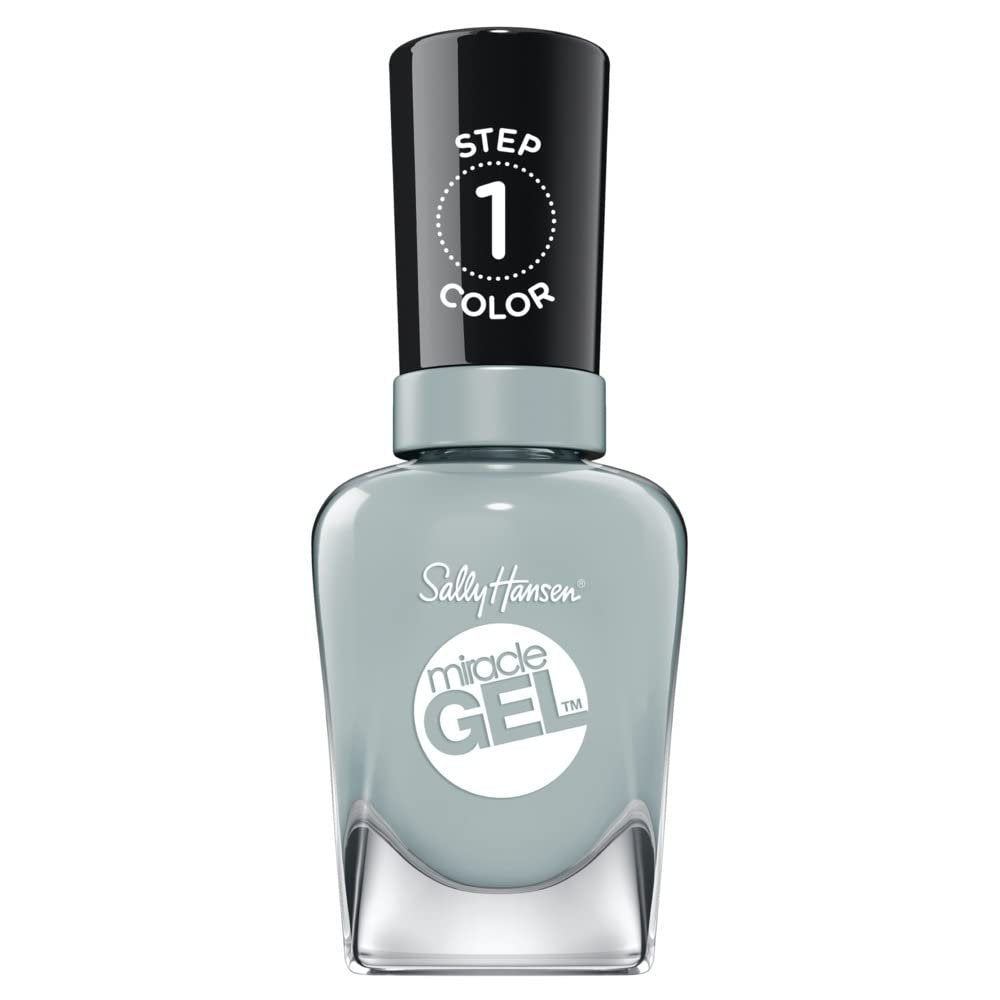 Sally Hansen Miracle Gel Nail Polish - 672 Giving Altitude, 0.5 oz - Long-Lasting Shine Without UV Light - görsel 1