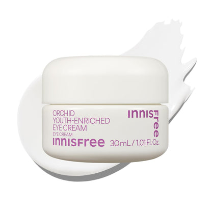 innisfree Orchid Youth-Enriched Eye Cream - Korean Firming Eye Treatment for Smoothing Fine Lines, 1 Fl Oz Avelisse