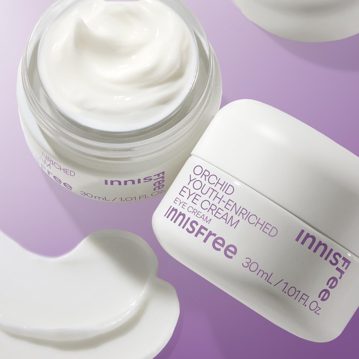 innisfree Orchid Youth-Enriched Eye Cream - Korean Firming Eye Treatment for Smoothing Fine Lines, 1 Fl Oz Avelisse