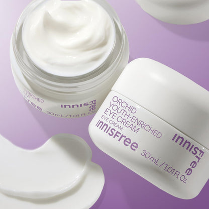 innisfree Orchid Youth-Enriched Eye Cream - Korean Firming Eye Treatment for Smoothing Fine Lines, 1 Fl Oz Avelisse