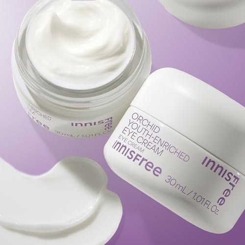 innisfree Orchid Youth-Enriched Eye Cream - Korean Firming Eye Treatment for Smoothing Fine Lines, 1 Fl Oz Avelisse