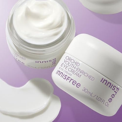 innisfree Orchid Youth-Enriched Eye Cream - Korean Firming Eye Treatment for Smoothing Fine Lines, 1 Fl Oz Avelisse