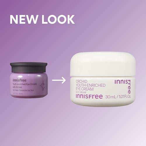innisfree Orchid Youth-Enriched Eye Cream - Korean Firming Eye Treatment for Smoothing Fine Lines, 1 Fl Oz Avelisse