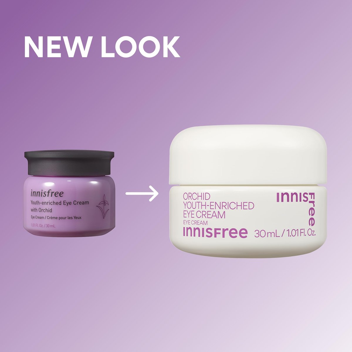 innisfree Orchid Youth-Enriched Eye Cream - Korean Firming Eye Treatment for Smoothing Fine Lines, 1 Fl Oz Avelisse