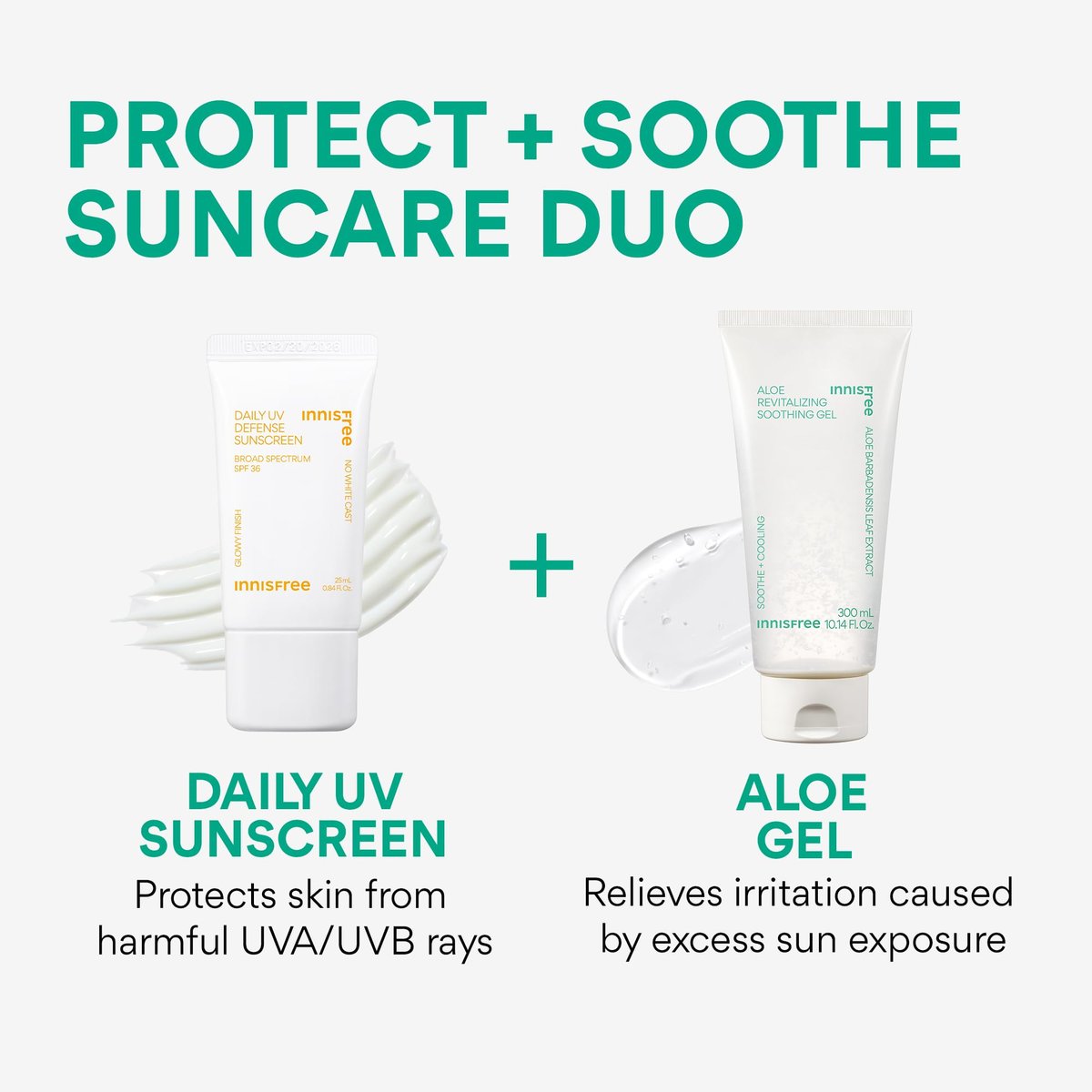 innisfree Aloe Vitalizing Soothing Gel Hydrating Face & Body Moisturizer - 10.1 Fl Oz Avelisse