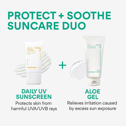 innisfree Aloe Vitalizing Soothing Gel Hydrating Face & Body Moisturizer - 10.1 Fl Oz Avelisse