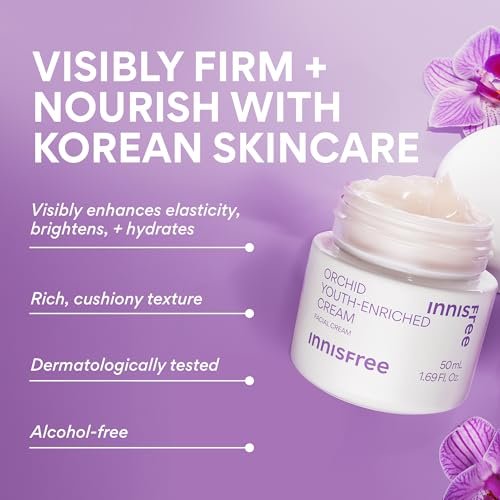 Innisfree Orchid Youth-Enriched Cream – Firming & Hydrating Face Moisturizer for Youthful Skin Avelisse