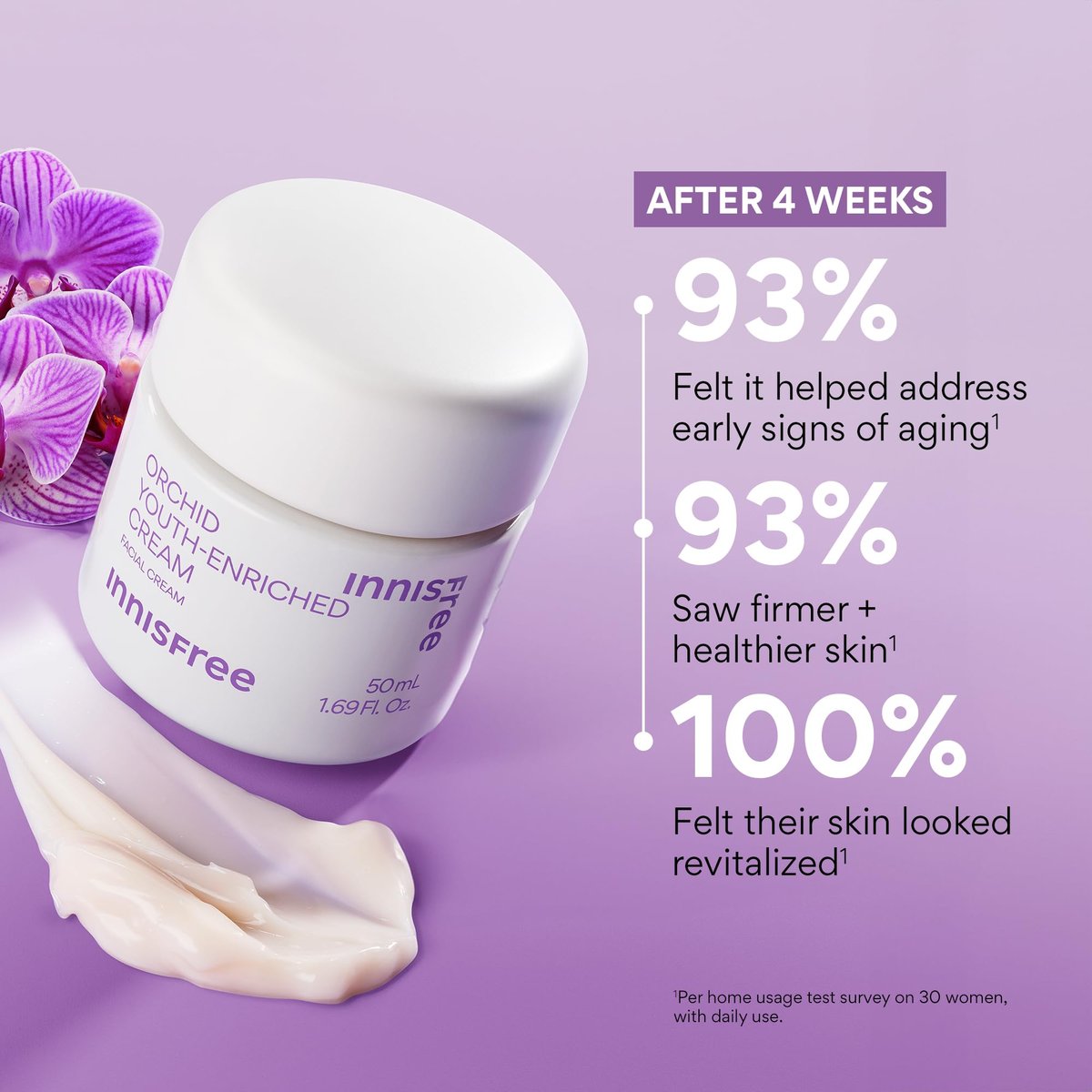 Innisfree Orchid Youth-Enriched Cream – Firming & Hydrating Face Moisturizer for Youthful Skin Avelisse