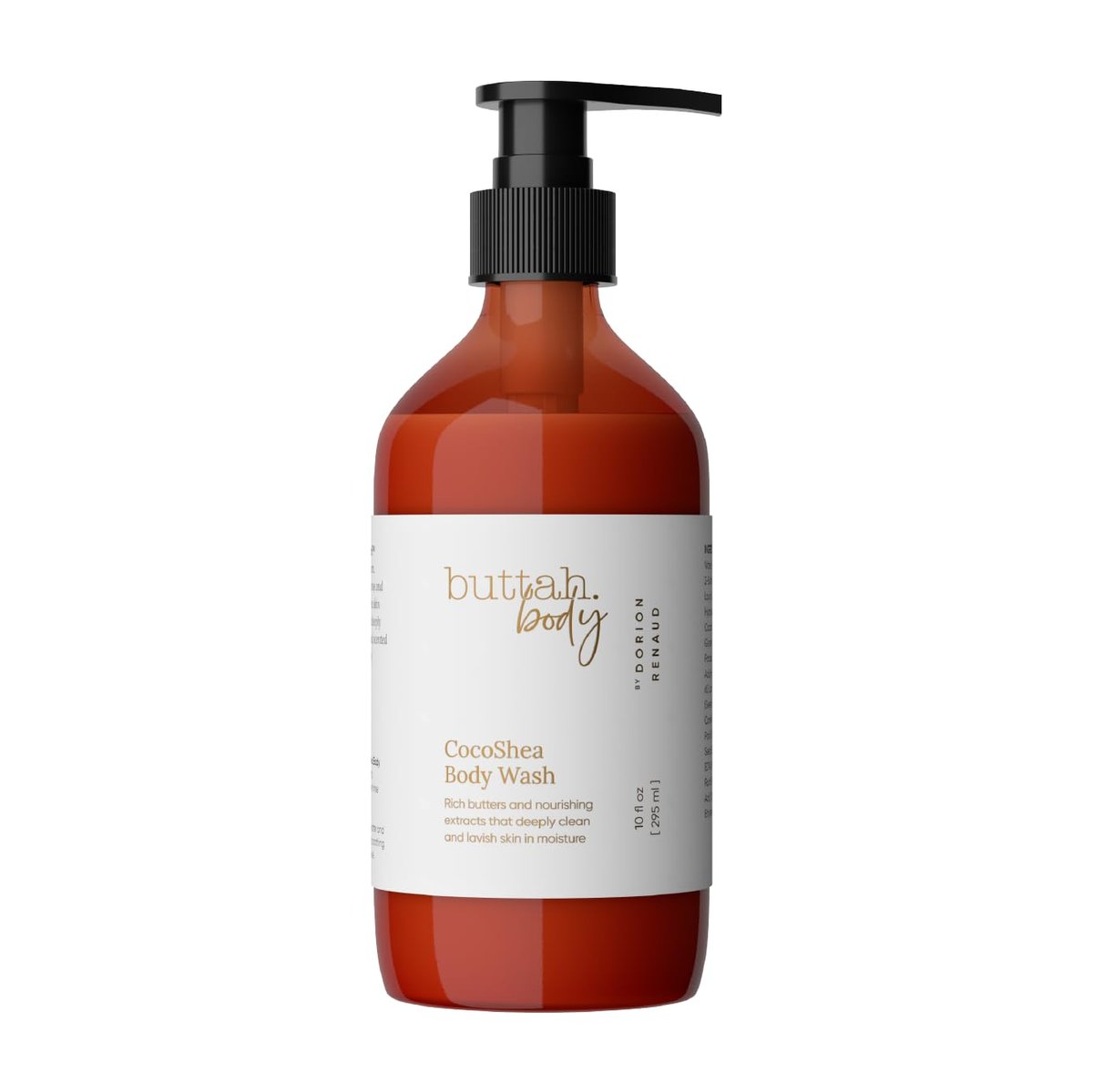 Buttah Skin by Dorion Renaud CocoShea Body Wash 10oz - Nourishing African Cocoa Butter Body Wash for Men & Women Avelisse