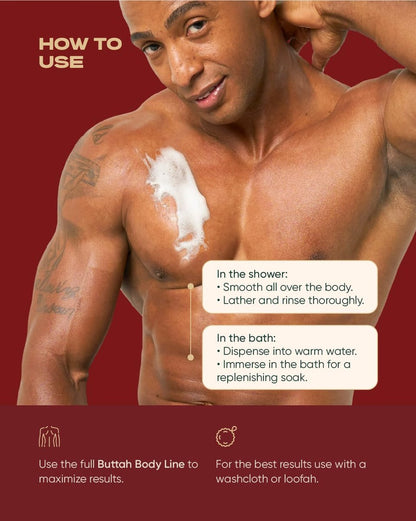 Buttah Skin by Dorion Renaud CocoShea Body Wash 10oz - Nourishing African Cocoa Butter Body Wash for Men & Women Avelisse