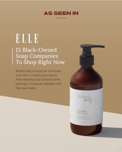Buttah Skin by Dorion Renaud CocoShea Body Wash 10oz - Nourishing African Cocoa Butter Body Wash for Men & Women Avelisse