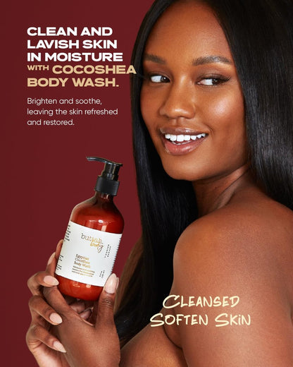Buttah Skin by Dorion Renaud CocoShea Body Wash 10oz - Nourishing African Cocoa Butter Body Wash for Men & Women Avelisse