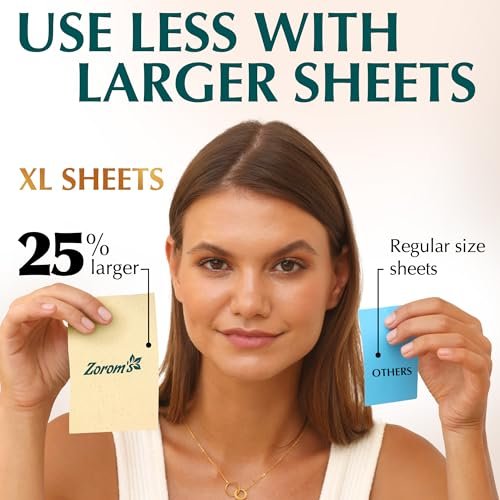 Natural Green Tea Oil Blotting Sheets for Face - 25% Larger - 3 Pack/300 Sheets - Makeup Friendly Oil Absorbing Papers with Easy Dispensing - görsel 6