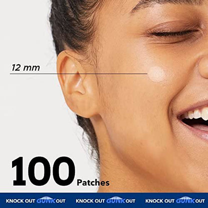 AVARELLE Gunk Out Pimple Patches for Face (100 Count) – Blackhead & Pore Extractor Acne Treatment, Hydrocolloid Cystic Acne Patches, FSA HSA Eligible