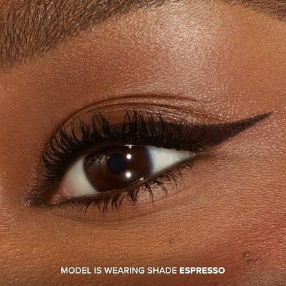 Too Faced Killer Liner 36-Hour Gel Eyeliner Pencil - Long Lasting, Waterproof, Non-Flaking - Espresso (Black/Brown)