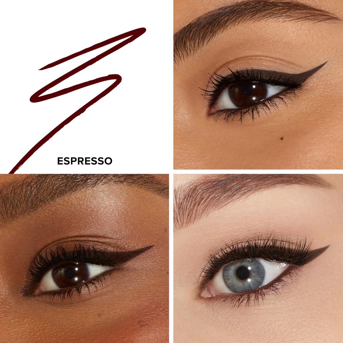 Too Faced Killer Liner 36-Hour Gel Eyeliner Pencil - Long Lasting, Waterproof, Non-Flaking - Espresso (Black/Brown) - görsel 3