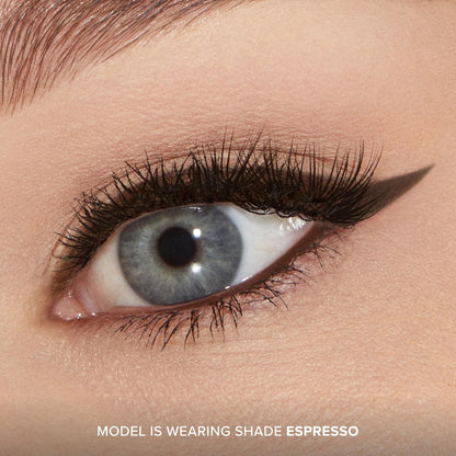 Too Faced Killer Liner 36-Hour Gel Eyeliner Pencil - Long Lasting, Waterproof, Non-Flaking - Espresso (Black/Brown)