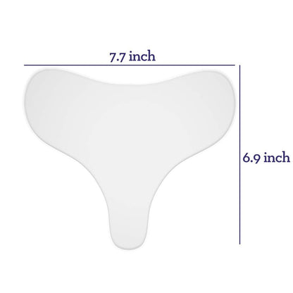 PAPABA 2-Pack Chest Wrinkle Pads – Reusable Silicone Sleep Patches for Décolleté & Chest Anti-Aging, Medical Grade Skin Care