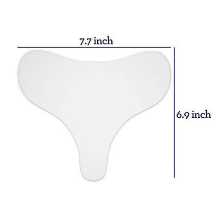 PAPABA 2-Pack Chest Wrinkle Pads – Reusable Silicone Sleep Patches for Décolleté & Chest Anti-Aging, Medical Grade Skin Care
