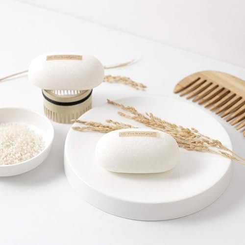 mimosu Hair Growth Shampoo Bar - Fermented Rice Water 2-in-1 Shampoo & Conditioner, Unscented, pH Balanced, Solid Bar for Oily Hair, Korean Hair Care - görsel 15
