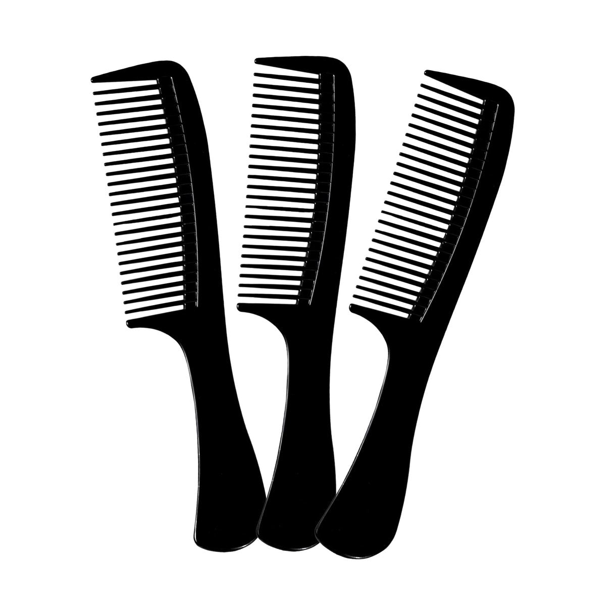 Vakly Wide Tooth Comb 8.5 in (3 Pack) – Large Detangling Paddle Comb with Round Handle for Wet or Dry Hair, Thick, Curly, Wavy & Long Hair - görsel 1