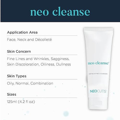Neocutis Neo Cleanse Exfoliating Skin Cleanser - Glycolic Acid Gel - 125ml Avelisse