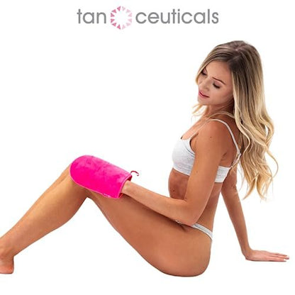 Tanceuticals Self Tanning Mitt – Essential for an Even, Streak-Free Tan – Protects Hands and Palms – Washable Applicator Mitt