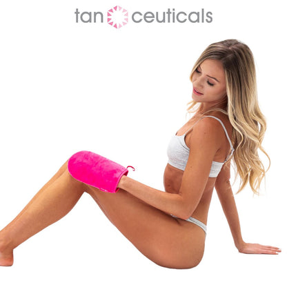Tanceuticals Self Tanning Mitt – Essential for an Even, Streak-Free Tan – Protects Hands and Palms – Washable Applicator Mitt