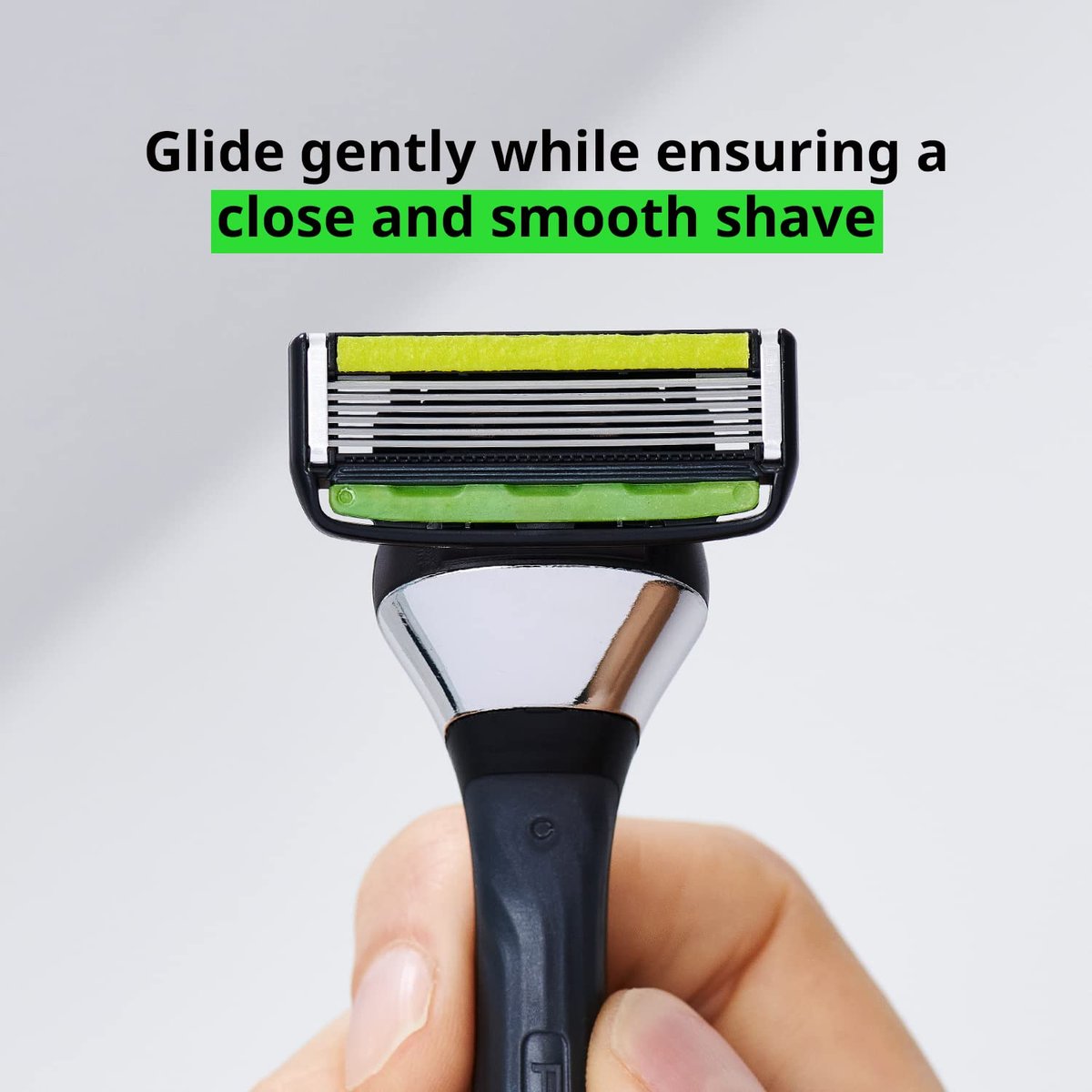 Dorco Pace 6 Pro Six-Blade Razor System with Trimmer – 2 Replacement Handles (Handles Only) Avelisse