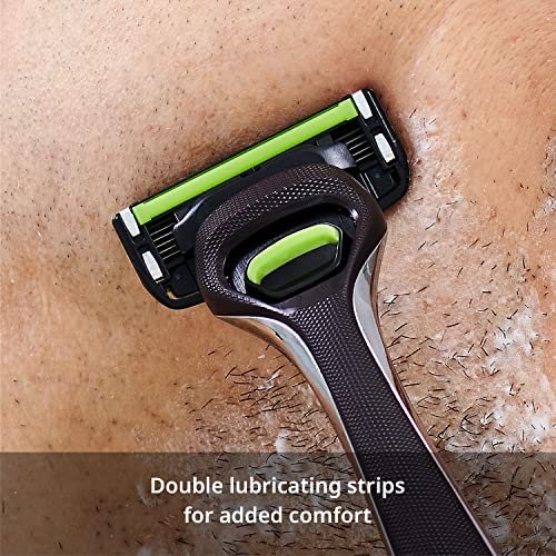 Dorco Pace 6 Pro Six-Blade Razor System with Trimmer – 2 Replacement Handles (Handles Only) Avelisse