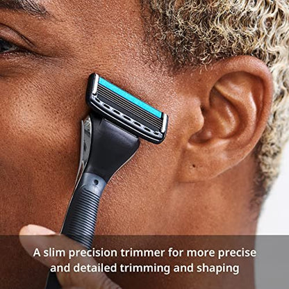 Dorco Pace 4 Pro Four-Blade Razor Shaving System – 2 Replacement Handles (Handles Only, Grey) Avelisse