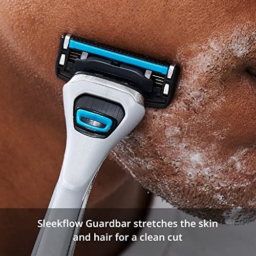 Dorco Pace 4 Pro Four-Blade Razor Shaving System – 2 Replacement Handles (Handles Only, Grey) Avelisse