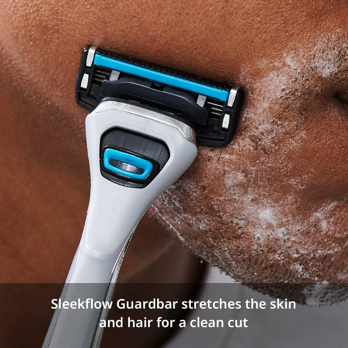 Dorco Pace 4 Pro Four-Blade Razor Shaving System – 2 Replacement Handles (Handles Only, Grey) Avelisse