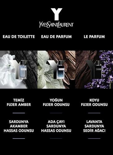 Yves Saint Laurent Y Le Parfum Men EDP Spray 3.4 oz - Intense Woody Aromatic Fragrance Avelisse