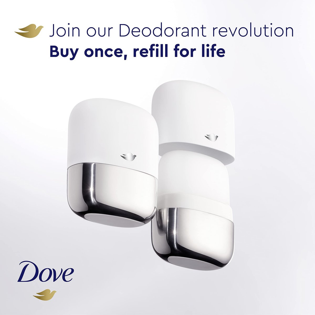 Dove Refillable Deodorant Starter Kit 0% Aluminum Sensitive Aluminum Free Deodorant - 1.13 oz - görsel 13