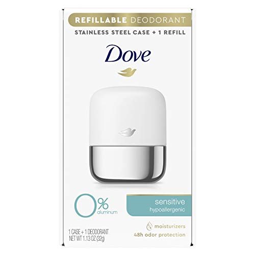 Dove Refillable Deodorant Starter Kit 0% Aluminum Sensitive Aluminum Free Deodorant - 1.13 oz - görsel 2