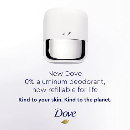 Dove Refillable Deodorant Starter Kit 0% Aluminum Sensitive Aluminum Free Deodorant - 1.13 oz