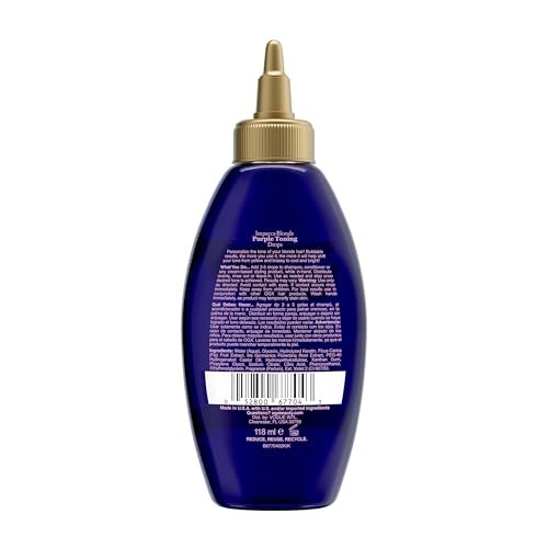 OGX Impecca-Blonde Purple Toning Drops for Blonde Enhance, 4 fl oz Avelisse