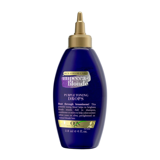 OGX Impecca-Blonde Purple Toning Drops for Blonde Enhance, 4 fl oz Avelisse