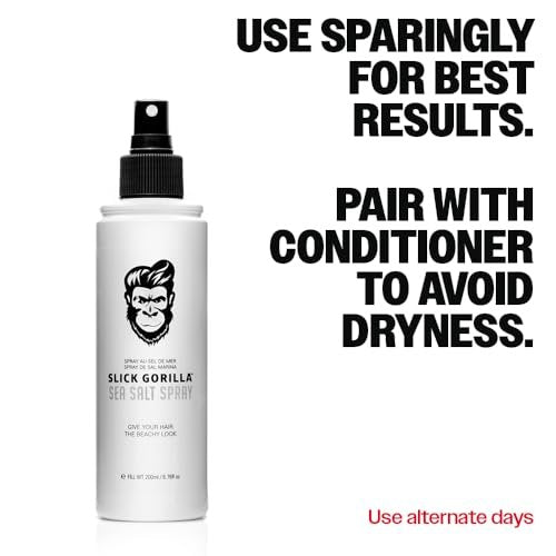 Slick Gorilla Sea Salt Spray for Men - 200ml (6.76 fl oz) Texturizing Hair Spray, Lightweight Volume Mist, Matte Finish, Natural Texture, Flexible Hold - görsel 16